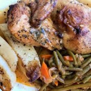 Baked Greek 1/2 Chicken